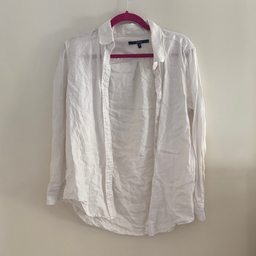 Quince Ivory Linen Shirt